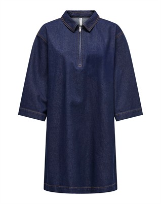 ONLMiles 3/4 Denimkleid - Dark Blue Denim